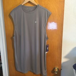 Champion Tank Top Mens LT Large Tall Gray Wicking